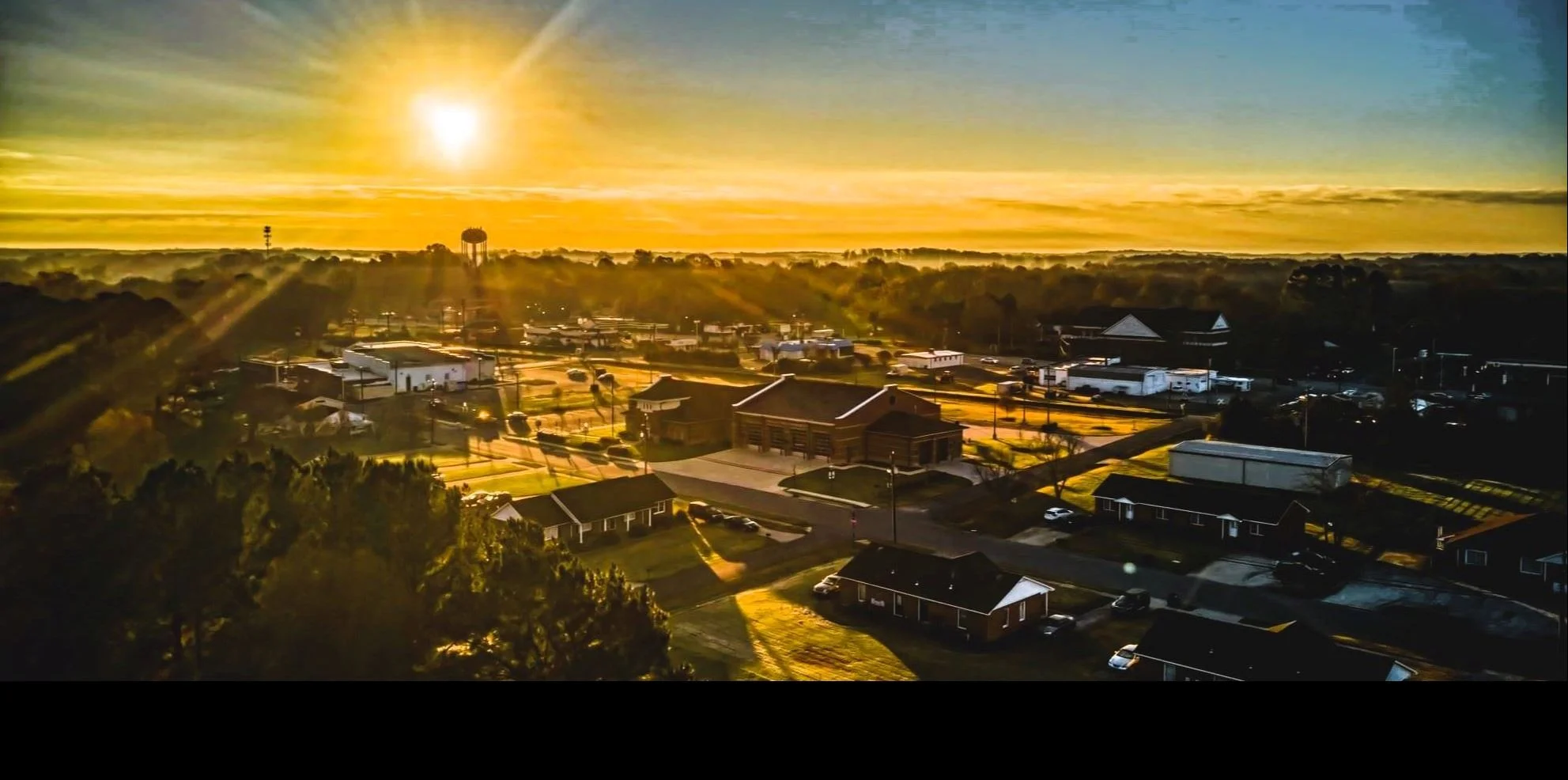 Sunrise over Wingate, North Carolina